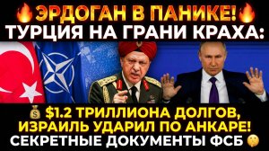 🔥 ЭРДОГАН В ПАНИКЕ! ТУРЦИЯ НА ГРАНИ КРАХА $1.2 ТРИЛЛИОНА ДОЛГОВ, ИЗРАИЛЬ УДАРИЛ ПО АНКАРЕ!