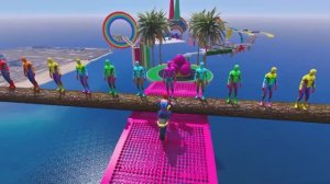 МУЛЬТИКИ ПРО МАШИНКИ: СУПЕРГЕРОИ на ТРЕКЕ ХАОСА — безумные гонки, трюки и полёты в море!