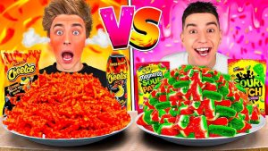 (А4) ОСТРАЯ vs СЛАДКАЯ VS КИСЛАЯ ЕДА Челлендж !