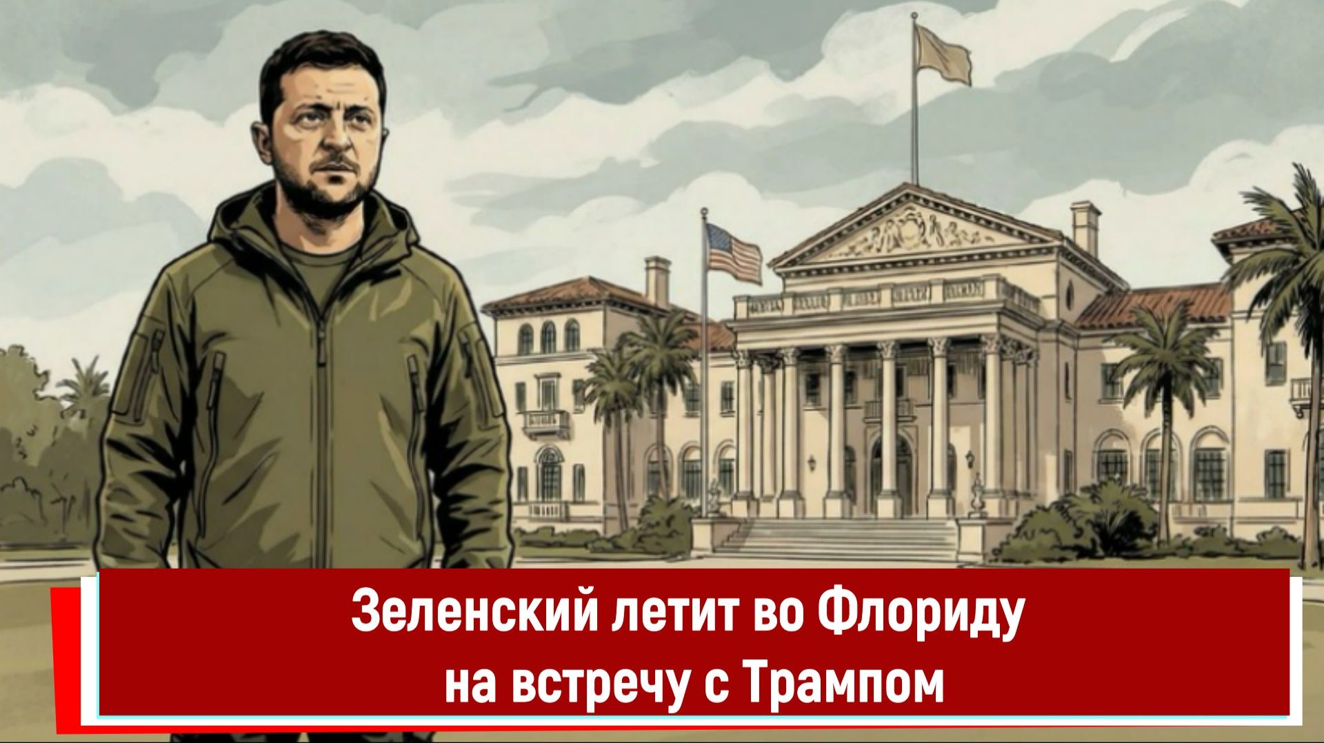 Зеленский летит во Флориду на встречу с Трампом смотреть онлайн