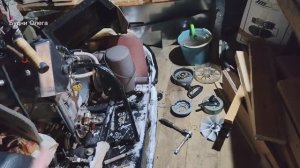 РЕМОНТ СНЕГОХОДА БУРАН. ДУМАЛ ПРИДЁТСЯ ПОМЕНЯТЬ ПОДШИПНИКИ, ОБОШЛОСЬ. 17.12.25