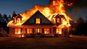 В Кургане в восточном районе горит частный дом