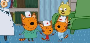 Три Кота Мультфильм Прививка для котика