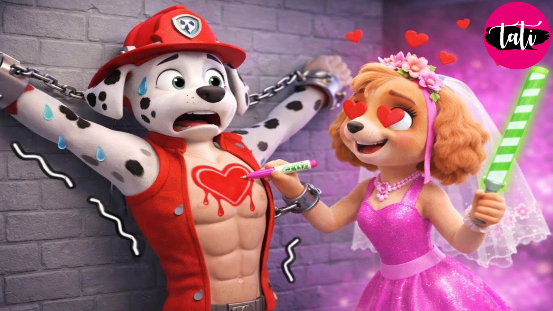 Щенячий патруль и Маршалл. Залипательное видео. Мультфильм для детей и малышей. Анимация 28 смотреть онлайн