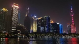 Вечерняя водная прогулка по реке Хуанпу, Шанхай