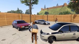 ЖИЗНЬ БОМЖА В ГТА 5 - ОПЕРСКИЙ ВАЗ 2109 И ОПЕРСКАЯ ЛАДА ГРАНТА ХАСАНЯТ ПО ГОРОДУ! (Мой Дом) ВОТЕР