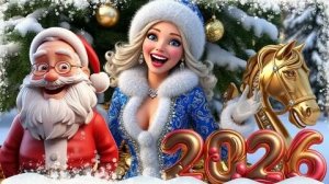 Зима! Ёлка! Новый год! Поздравляю! Шикарная музыкальная открытка.