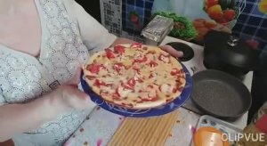 Быстрая пицца на сковороде-я такой еще не готовила.