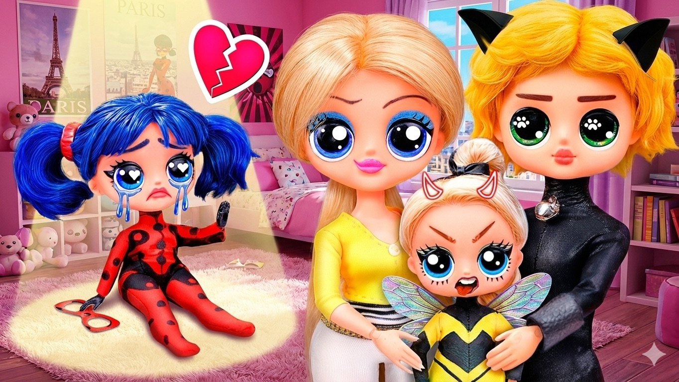 Леди Баг растет мама против мачехи Хлои Буржуа! Моя сестра - плохая! Поделки для кукол ЛОЛ ОМГ! смотреть онлайн