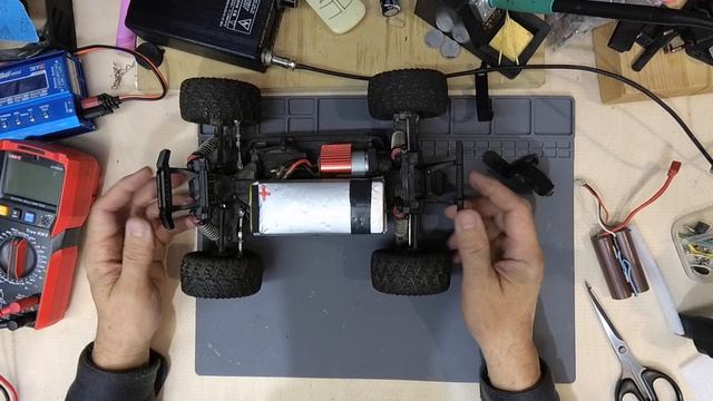 REMO HOBBY SMAX 1631 4WD 2.4G переделка на Li-Po аккумулятор.