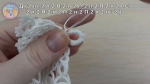 Новогодний рождественский ангелочек фриволите часть 3