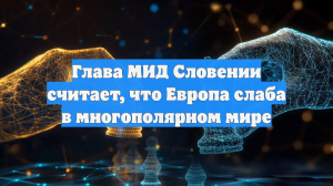 Глава МИД Словении считает, что Европа слаба в многополярном мире