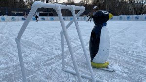 Как научиться кататься на коньках. Самоделка из труб для начинающих