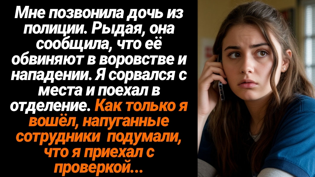 Жизненные Истории/Мне позвонила дочь из полиции. Рыдая, она сообщила, что её обвиняют в воровстве и смотреть онлайн