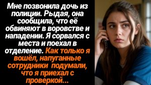 Жизненные Истории/Мне позвонила дочь из полиции. Рыдая, она сообщила, что её обвиняют в воровстве и