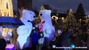 Новогодняя атмосфера на Якорной площади в Кронштадте. 27.12.2025 г.