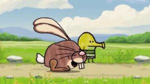 квадратные зверюшки дудл прыгает