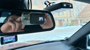 BMW X5 E70 - вывод температуры антифриза в штатное зеркало вместо компаса! Супер фича в Е серию BMW!