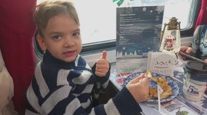 Поезд Деда Мороза 2025. Вагон-ресторан. Завтрак.