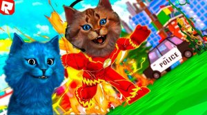 Котик Игроман и Котёнок Лайк В СИМУЛЯТОРЕ ПАРКУРА! Roblox Parkour