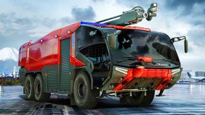 Австрийская Пантера на аэродромах ВКС РФ Пожарная машина Rosenbauer Panther 6x6