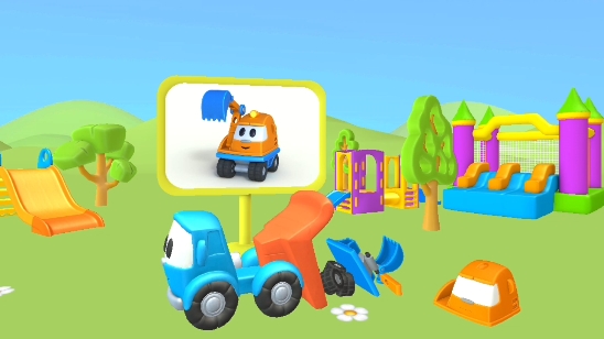 Грузовичок Лева. Собираем экскаватор Капо. Развивающий мультик для детей.