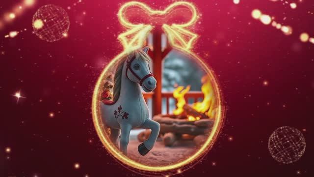 ❄️ВАУ! Это Хит! Новогодняя песня от ИИ "Загадай желание"!❄️Музыка на Новый год лошади 2026!