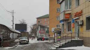 Снег , гололёд, рыба на ярмарке. Владивосток