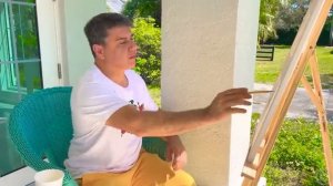 Настя и папа путешествуют на летних каникулах по Италии