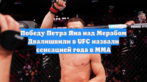 Победу Петра Яна над Мерабом Двалишвили в UFC назвали сенсацией года в ММА
