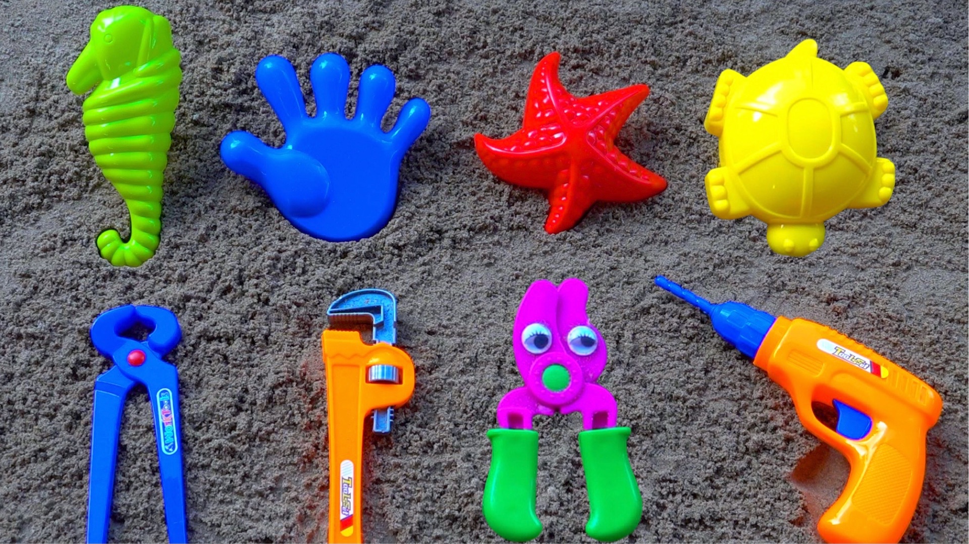 Ладошки | Игрушечные Детские Инструменты | Учим Названия Цветов | Развивающий мультик смотреть онлайн