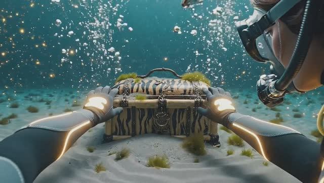 🌊 Тайные Сокровища Под Водой: Кто Спрятался? | Расслабляющий АСМР для Сна ✨