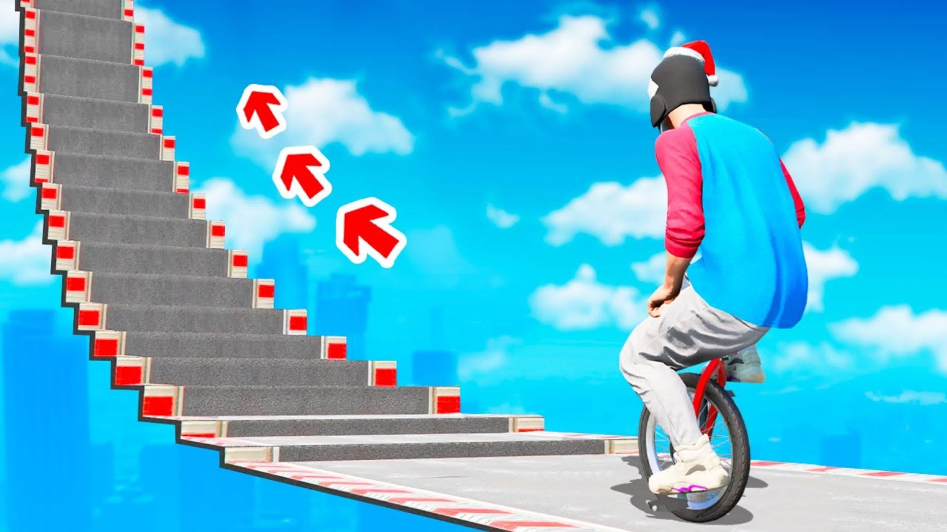 Сможет ли читерский байк проехать по ступенькам лестницы в гта 5 ? - эксперимент в gta 5 смотреть онлайн