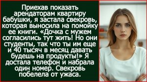 Приехав показать арендаторам квартиру бабушки, я застала там свекровь. | Реальная История