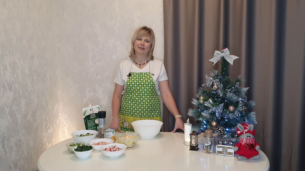 ПРАЗДНИЧНЫЙ САЛАТ "МОРСКАЯ СВЕЖЕСТЬ". смотреть онлайн