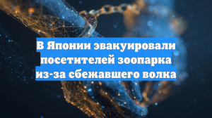 В Японии эвакуировали посетителей зоопарка из-за сбежавшего волка