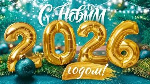 Новогоднее застолье! С Новым 2026 годом. Самая красивая музыкальная открытка.
