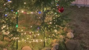 На дачку не поехала, минимум игрушек на ёлку.