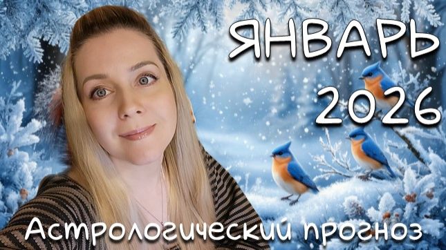 Гороскоп на ЯНВАРЬ 2026/астрологический прогноз Валерии Лавандовой. Здоровье, риски, работа, любовь. смотреть онлайн