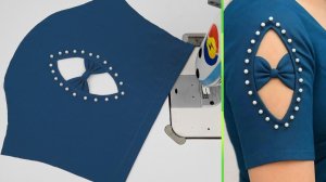 Декор рукава с бантиком