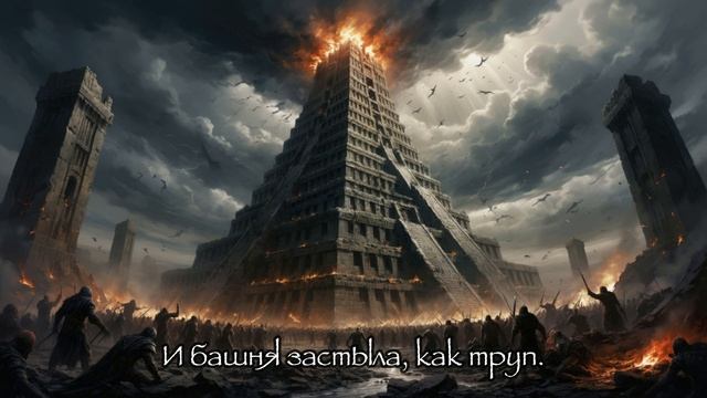 Русская песня о том как люди строили город и Вавилонскую башню но Господь Бог смешал языки.