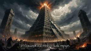 Русская песня о том, как люди строили город и Вавилонскую башню, но Господь Бог смешал языки.