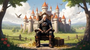 Чеканная монета для градостроителя: Геральт в Fabledom