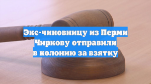Экс-чиновницу из Перми Чиркову отправили в колонию за взятку