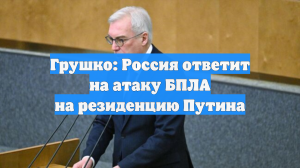 Грушко: Россия ответит на атаку БПЛА на резиденцию Путина