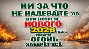 Не надевайте эту одну вещь на Новый 2026 год, иначе год начнёт забирать удачу и деньги