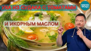Уха из судака с томатами и икорным маслом | Филе судака с цитрусовым соусом