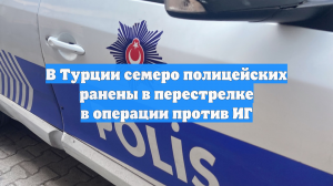 В Турции семеро полицейских ранены в перестрелке в операции против ИГ