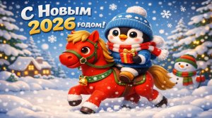 Поздравление с наступающим 2026 годом!