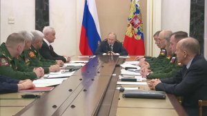 Верховный Главнокомандующий провёл совещание о ситуации в зоне специальной военной операции 29.12.25